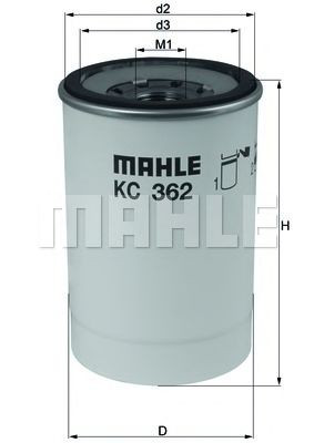 Фільтр тонкого очищення палива Mahle Original KC362D ціна, від 28.70 USD